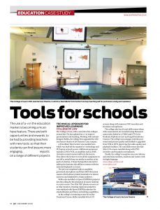 AV Magazine, education case study- Tools for schools