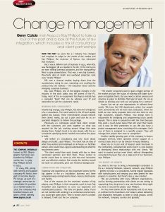AV Magazine, business - Change management