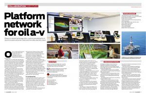 AV Magazine, collaboration case study - Platform network for oil a-v